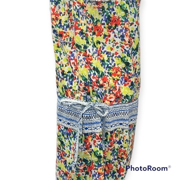 cabi Floral Fiesta Shorts Romper Size Small - Picture 6 of 9